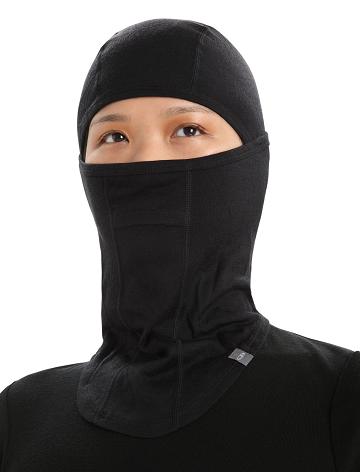 Black Men's Icebreaker Unisex Merino Oasis Balaclava Headband | USA 1083NWYB